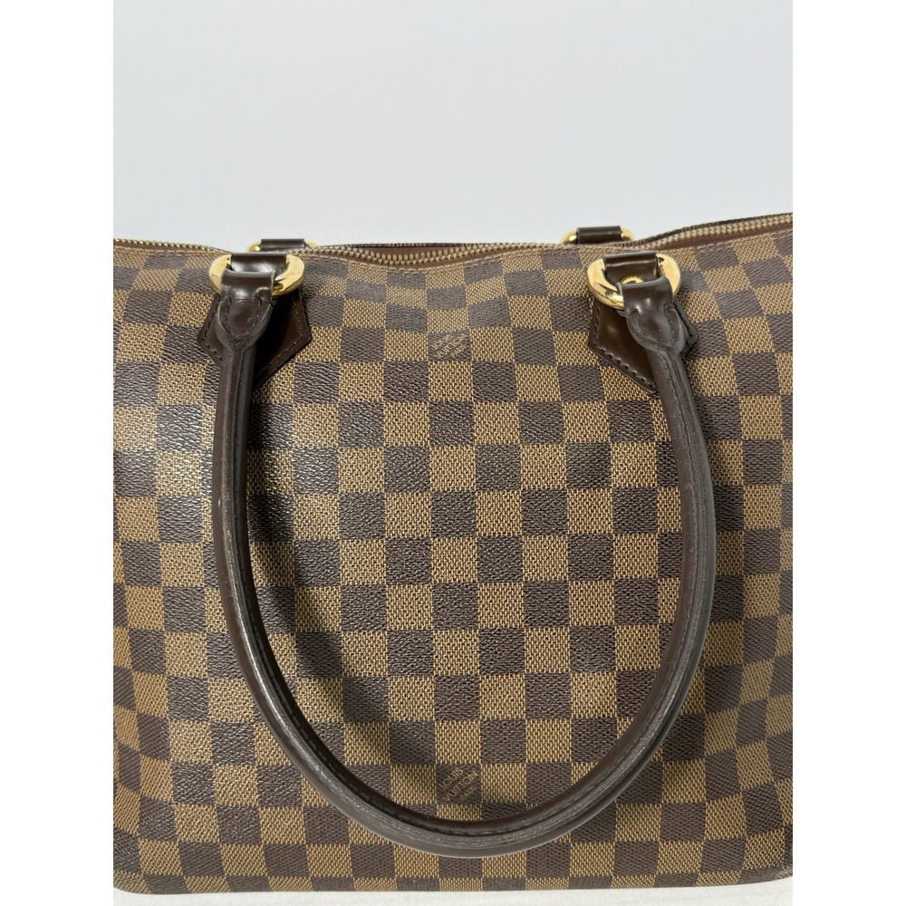 Louis Vuitton Saleya MM Damier Ebene Tote Bag‎ Brown Checkered Zip Top Shoulder - Picture 3 of 13